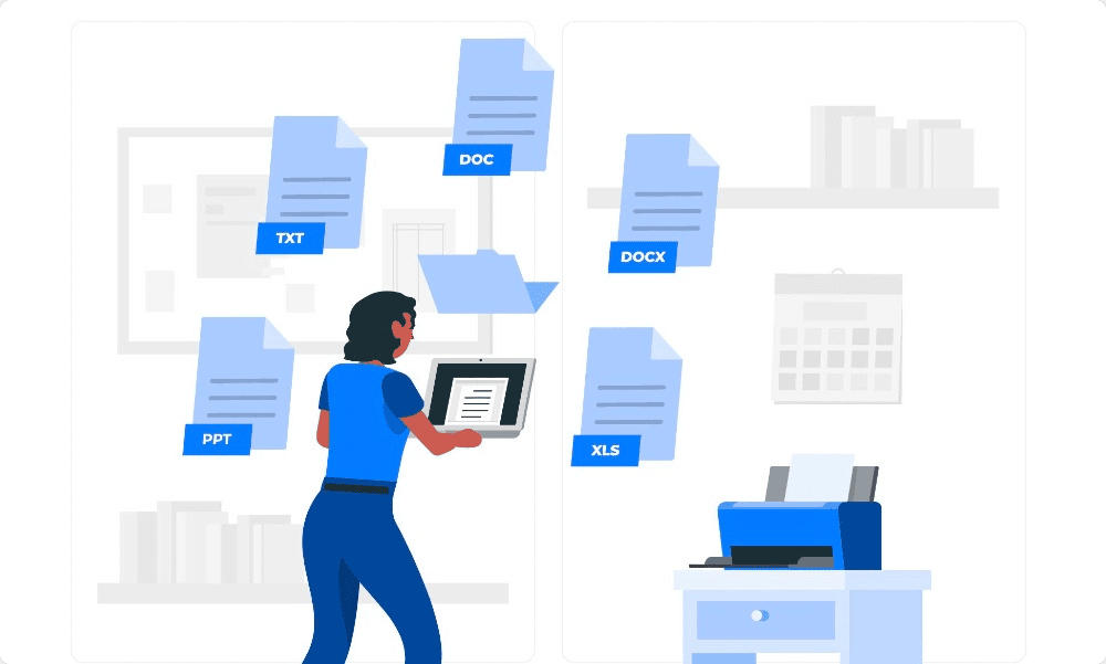 Documentation process management - College ERP system software